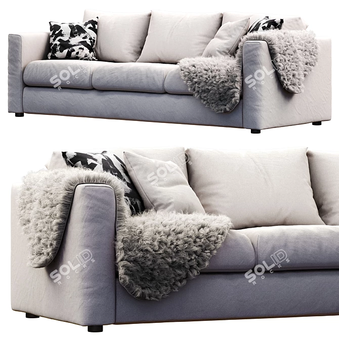 Ikea Vimle 3-Seat Sofa 3D model image 1