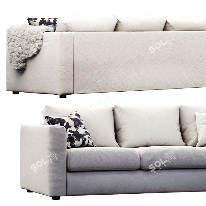 Ikea Vimle 3-Seat Sofa 3D model image 2