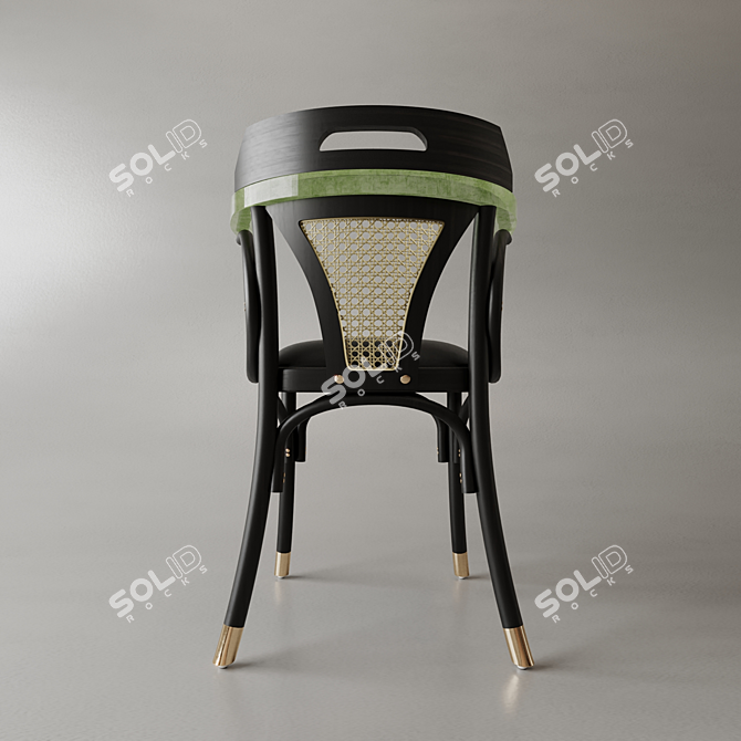 Renewal Epoxy-Infused Wooden Chair 3D model image 3