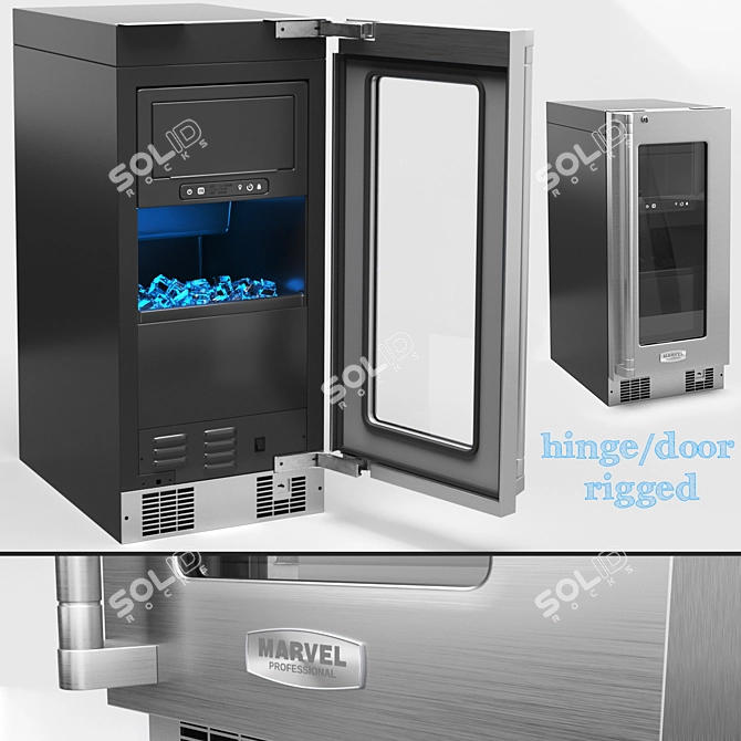 Marvel Ice Machine: Perfectly Chilled, Dazzling Presentation 3D model image 1