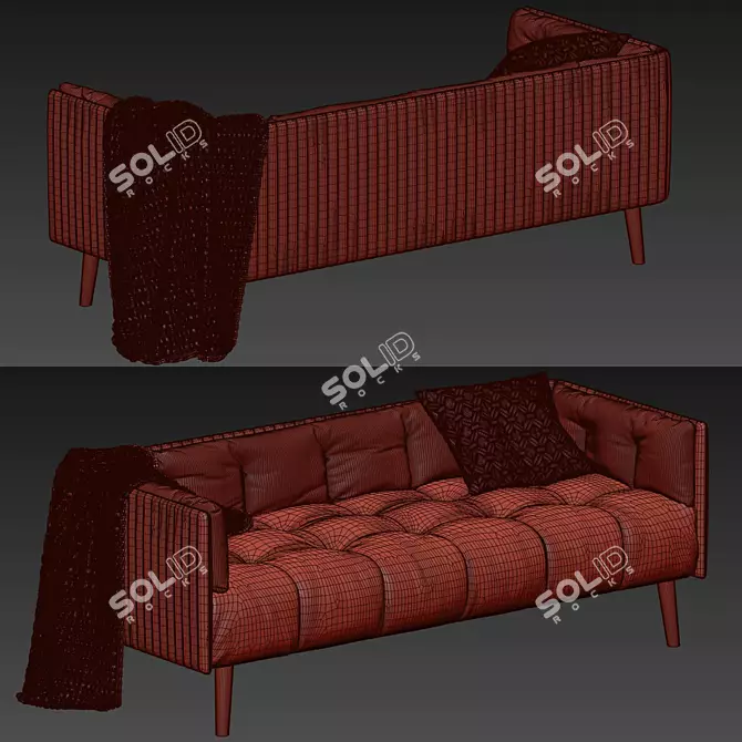 Elegant Martex Inattesa Sofa 3D model image 5