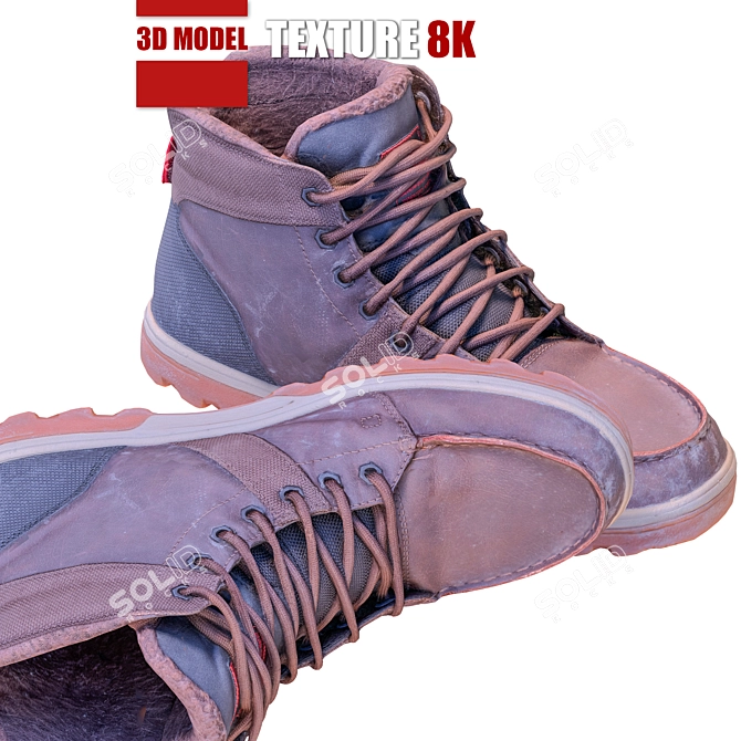 Winter Wonderland Boots 3D model image 1