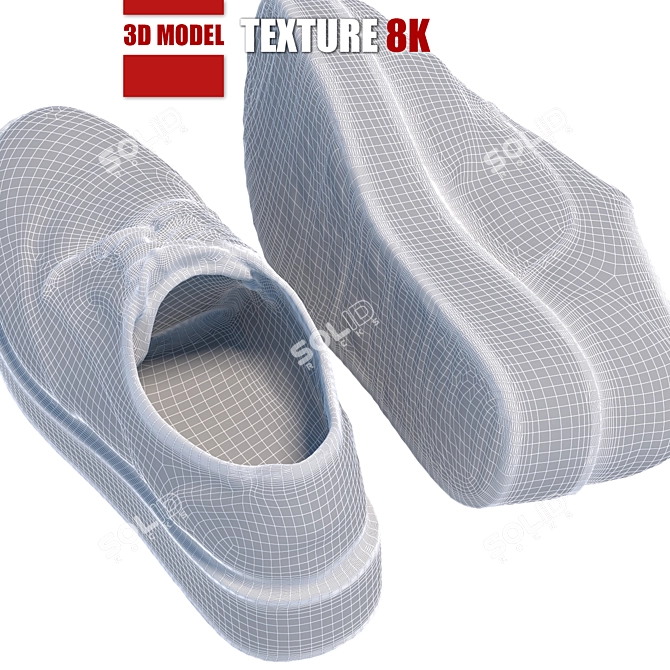 Title: Suede 3D Photogrammetry Shoes 3D model image 5