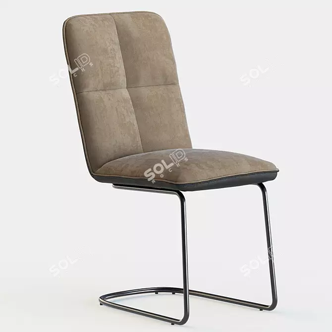 Modern Metal Chair: Halmar K-268 3D model image 3