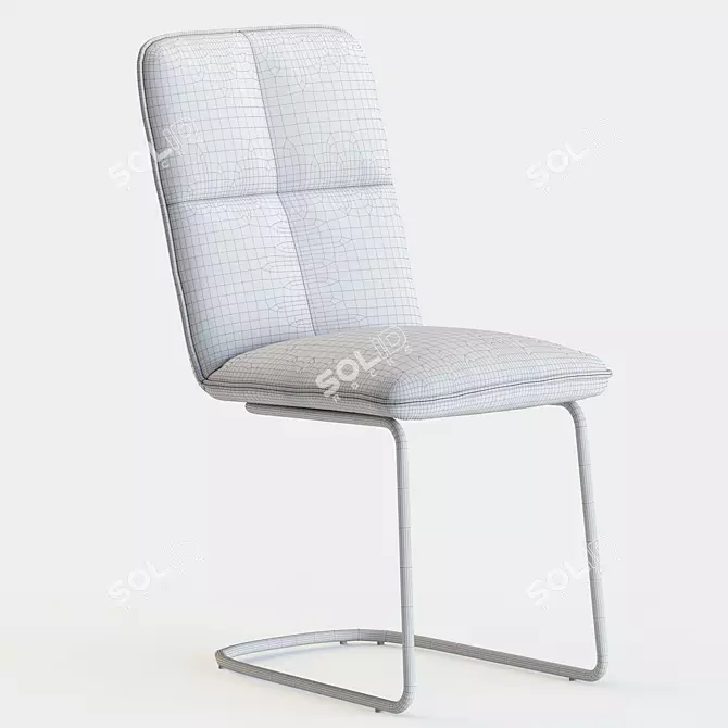 Modern Metal Chair: Halmar K-268 3D model image 4