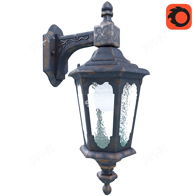 Maytoni Oxford Outdoor Wall Light 3D model image 1