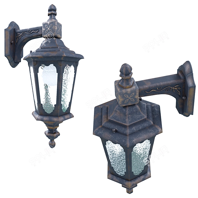 Maytoni Oxford Outdoor Wall Light 3D model image 4