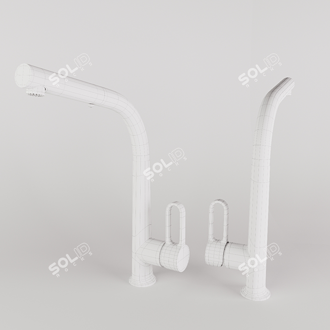 Sleek FIMA F7026 Kitchen Faucet 3D model image 3