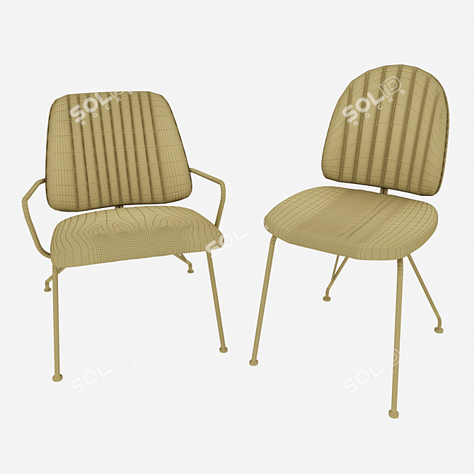Cali Chair Collection | Comfortable and Stylish Seating 3D model image 3