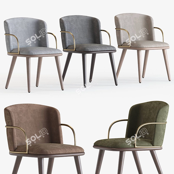 Arven Chair: Elegant and Contemporary 3D model image 1