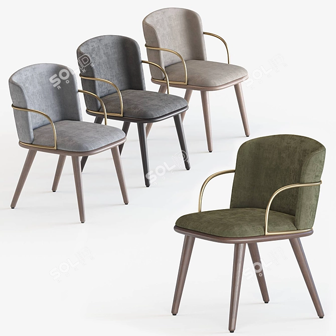 Arven Chair: Elegant and Contemporary 3D model image 2