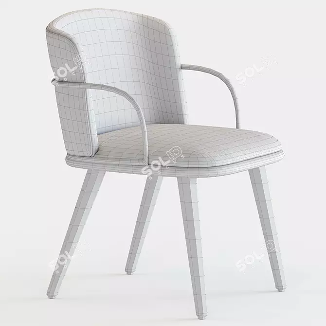 Arven Chair: Elegant and Contemporary 3D model image 4