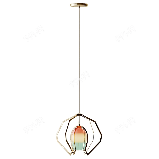 Elegant Bec Brittain Vise Chandelier 3D model image 5