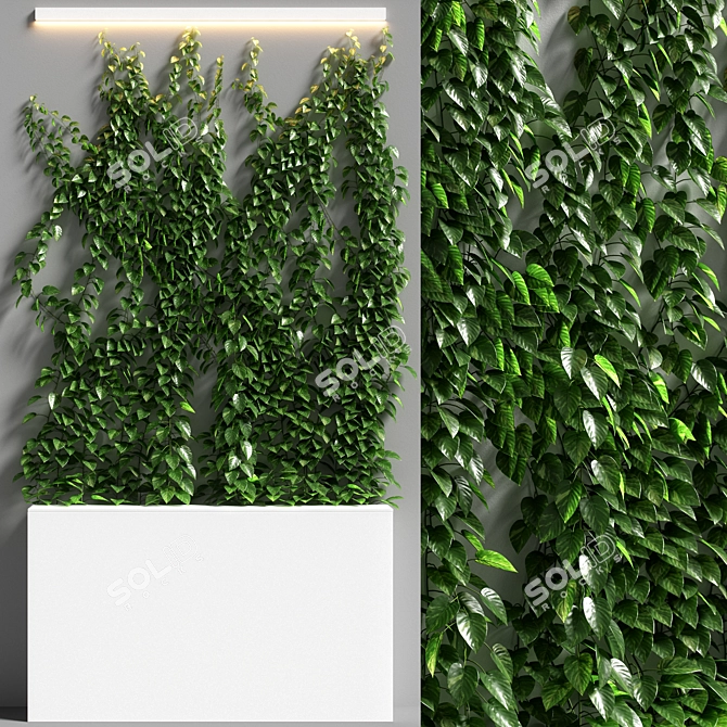 Vertical Garden 08 - Indoor/Outdoor Greenery Solution 3D model image 1