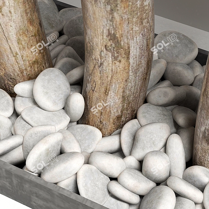 Thick Branch Crooked Planter 3D model image 4