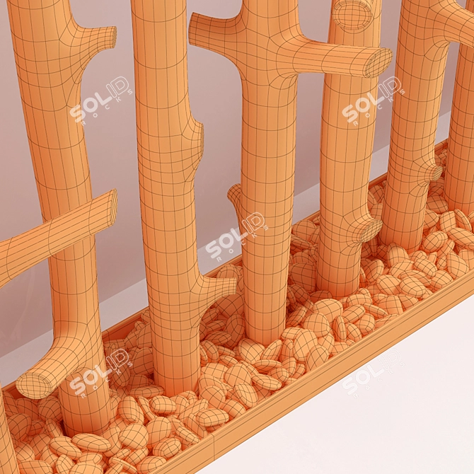 Thick Branch Crooked Planter 3D model image 5