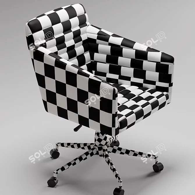 Zuo Modern Bronx Ergonomic Chair 3D model image 4