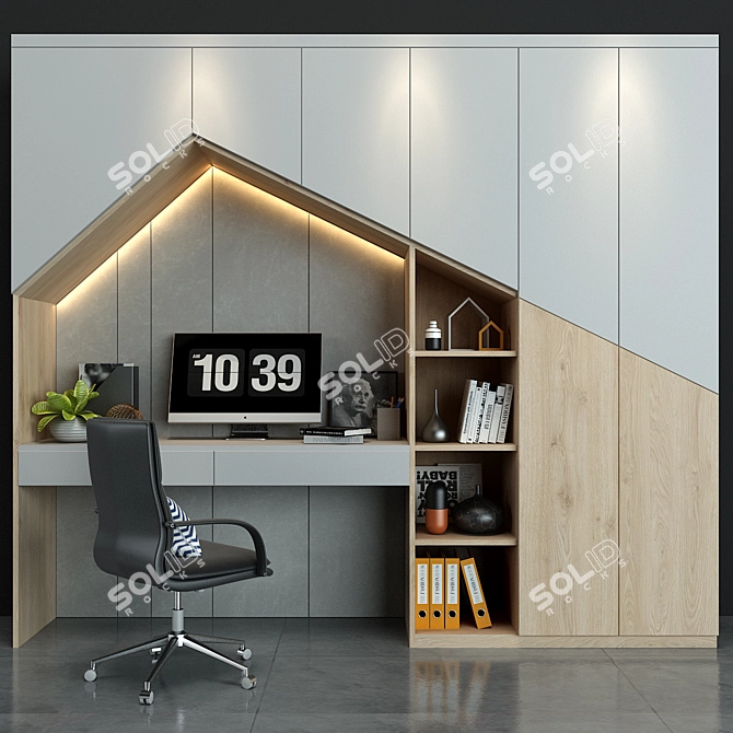 ErgoDesk Pro: Smart Workspace Solution 3D model image 1