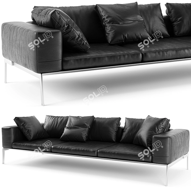 Modern Lifesteel Flexform Sofa 3D model image 4