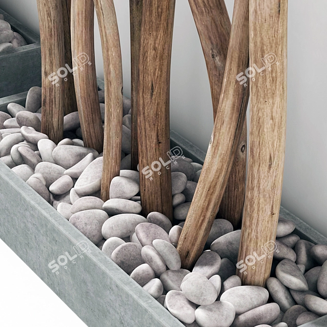 Decorative Branch Planter 3D model image 3