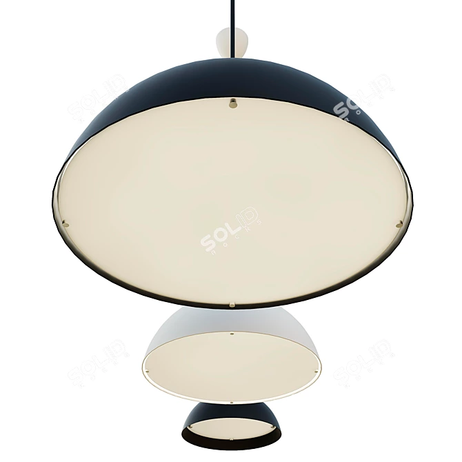 Minimalist AJ Royal Chandelier 3D model image 4