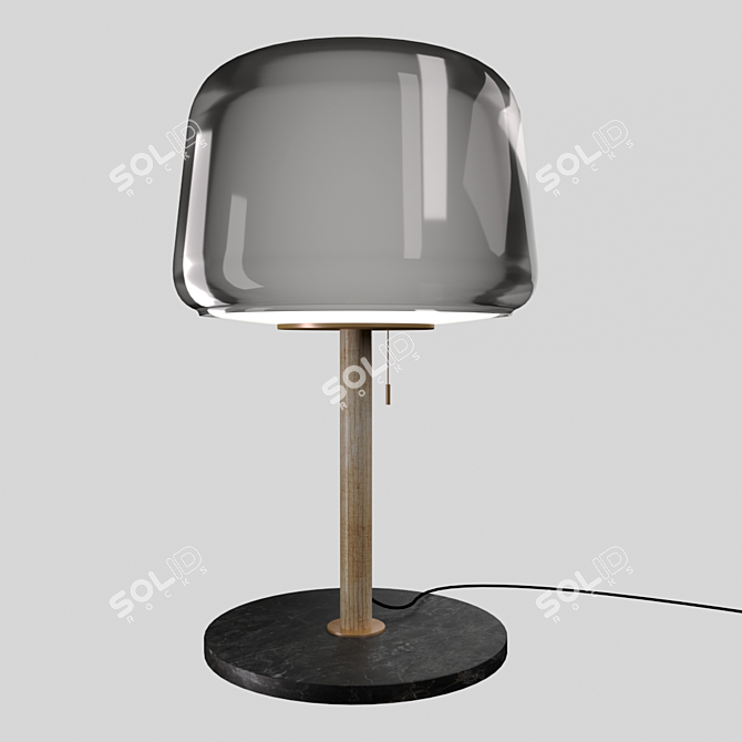 EVEDAL Marble Gray Desk Lamp 3D model image 1