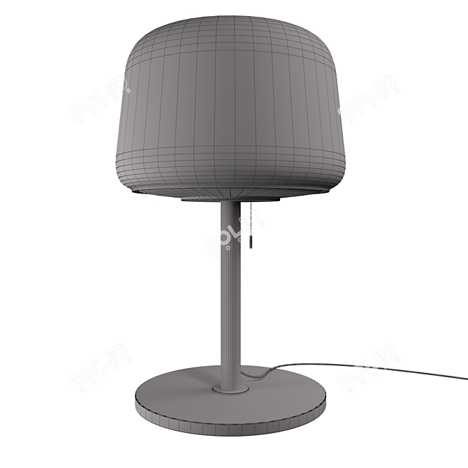 EVEDAL Marble Gray Desk Lamp 3D model image 2