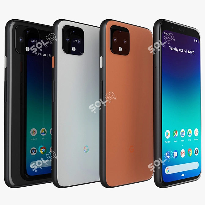 Google Pixel 4: Brilliant Colors, Superb Performance 3D model image 4