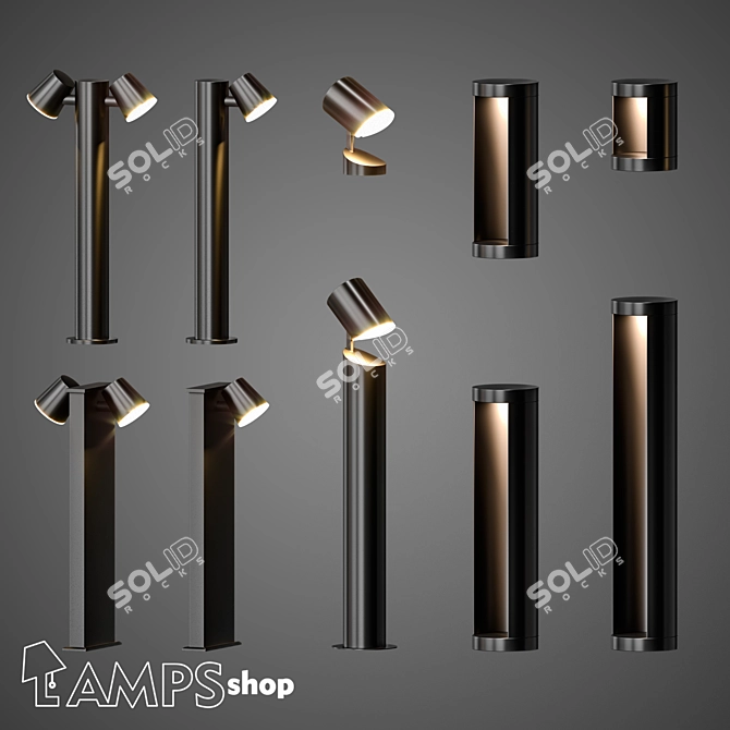 Versatile Street Lighting Pack: Sizes, Quality, and More 3D model image 1