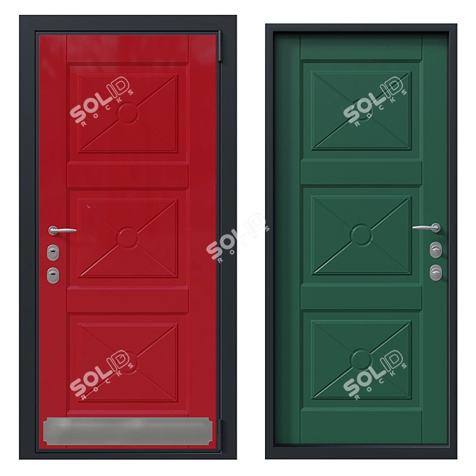 Fortis: Premium European Doors 3D model image 1