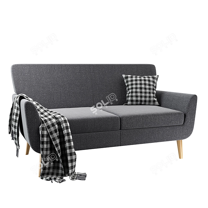 Soho 562: Contemporary Comfort Sofa 3D model image 1