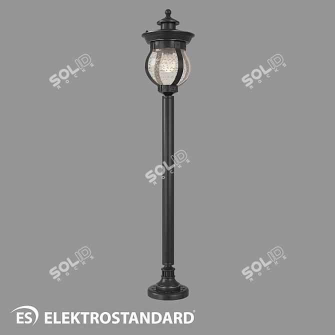 Classic Barrel F Street Light 3D model image 1