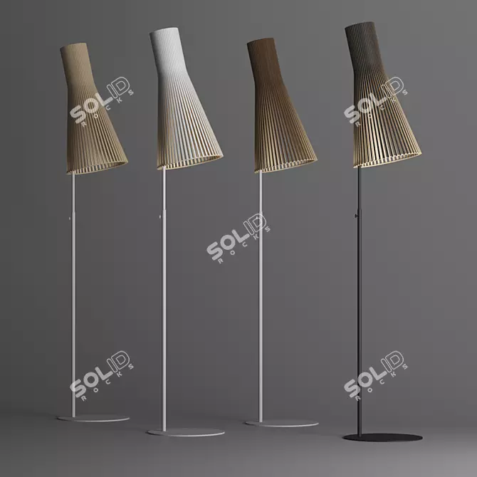 Secto 4210: Elegant Floor Lamp 3D model image 1