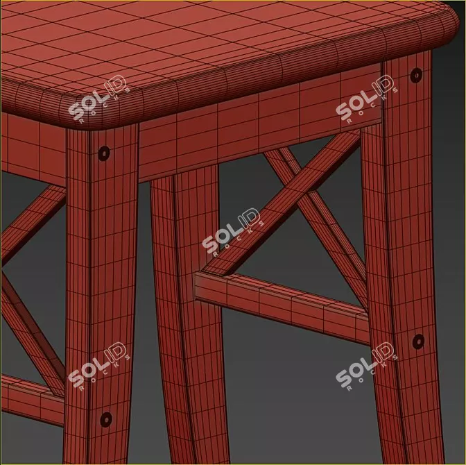 Elegant Ingatorp Dining Set 3D model image 11