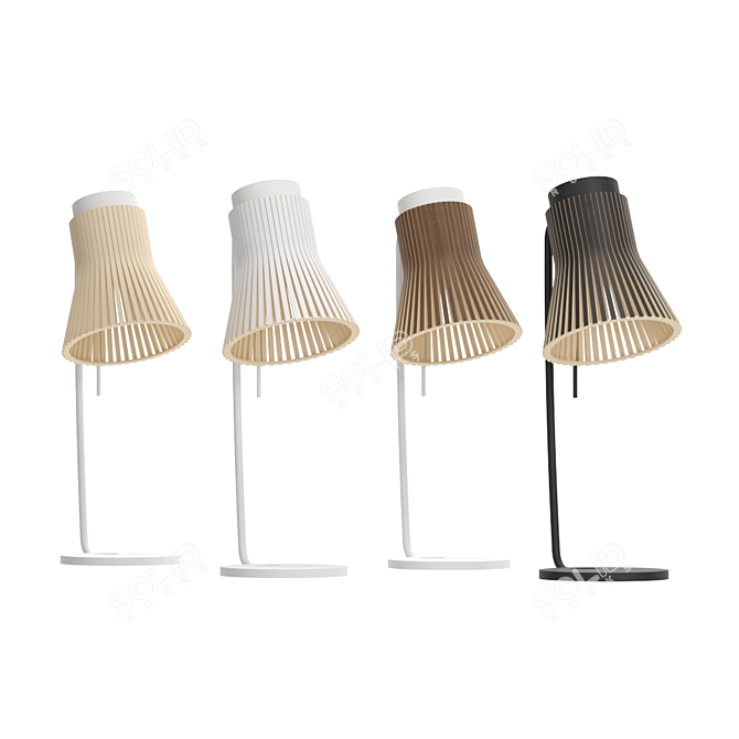 Sleek and Stylish Petite Table Lamp 3D model image 2