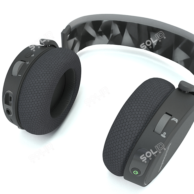 Immersive Wireless Gaming Headphones 3D model image 4