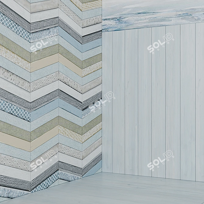 Mediterranean Tile Collection: Elegant and Versatile 3D model image 1