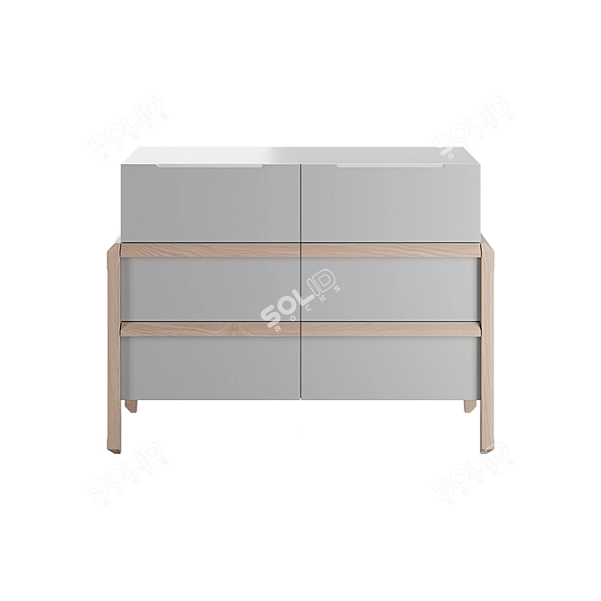 Mogus 6-Drawer Commode: Organize in Style! 3D model image 3