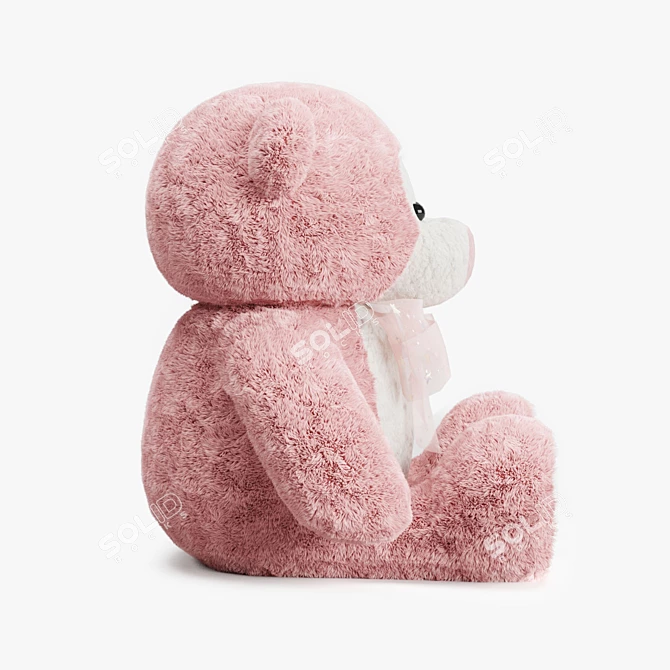 Soft Toy Bear for Valentine's Day 3D model image 3