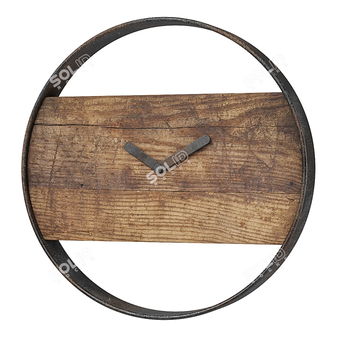 Title: Modern Clock (V3) 3D model image 3