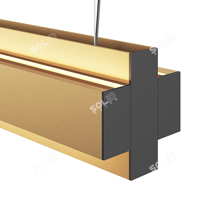 DeltaLight 5-Profile LED Strip Fixture 3D model image 2