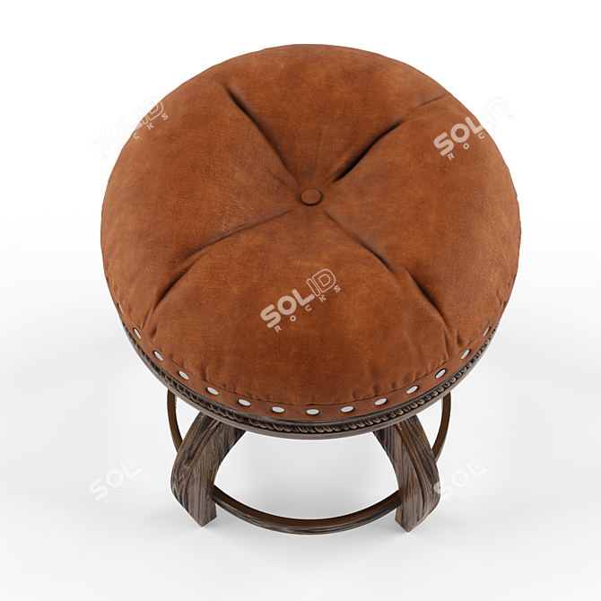 Classic Style Retro Chair 3D model image 2