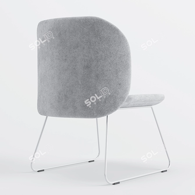 Contemporary Milan Chair in 3 Vibrant Colors 3D model image 3