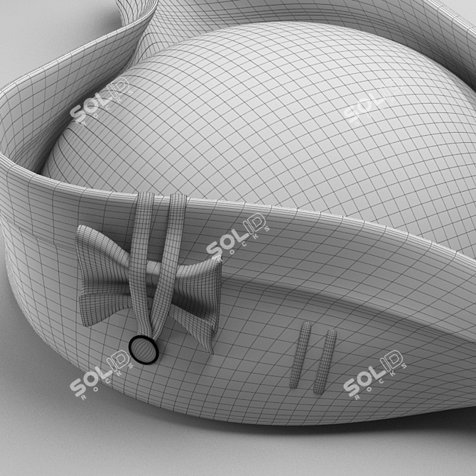 Title: Authentic British Tricorn Hat 3D model image 3