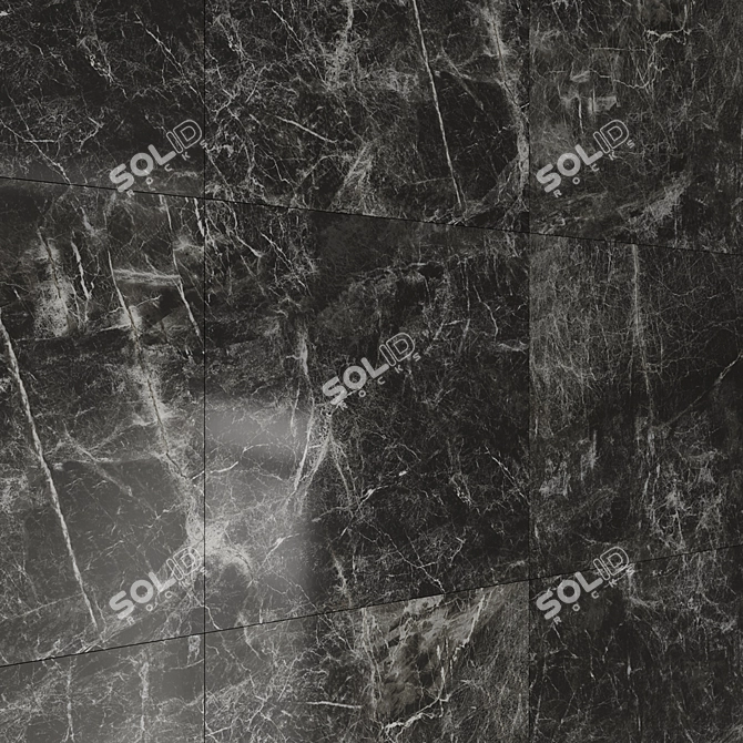 Black Marble Ceramic: Premium Corona & Vray Tiles 3D model image 2