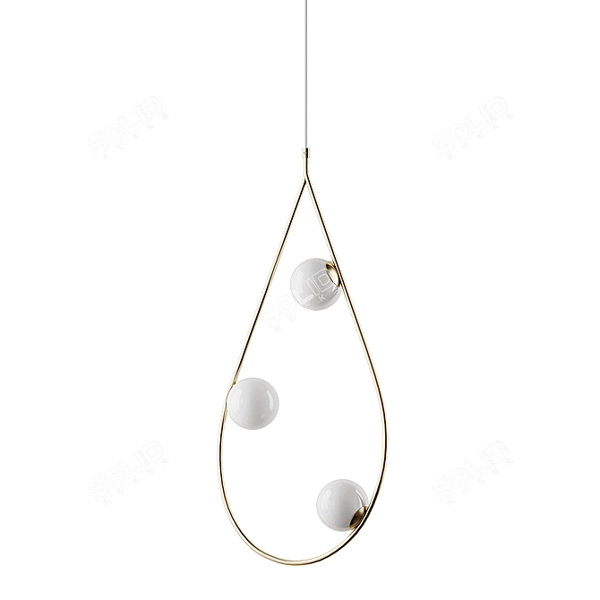 Elegant Pearls Pendant: Pholc 3D model image 7