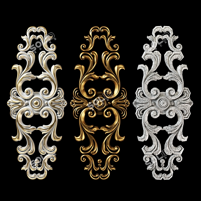 Vertical Decor - Ideal for CNC Cutting! 3D model image 1