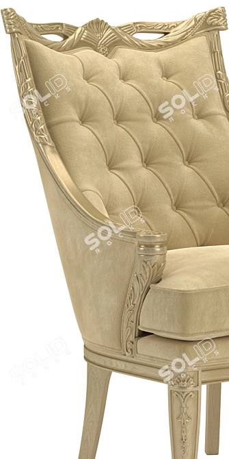 Elegant Tosconova Chloe Accent Chair 3D model image 3