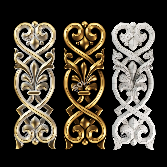 Title: Orthodox Vertical Decor 3D model image 1