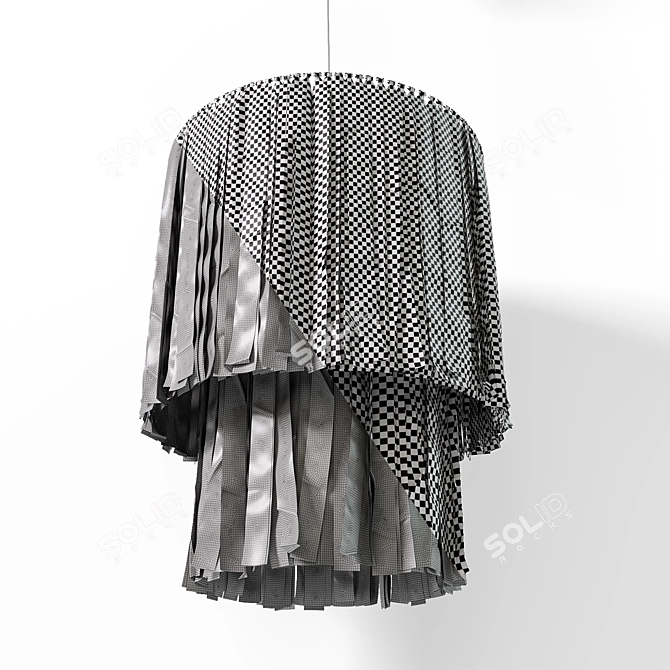 IKEA TANKVARD Chandelier: Modern Elegance in 3D 3D model image 3